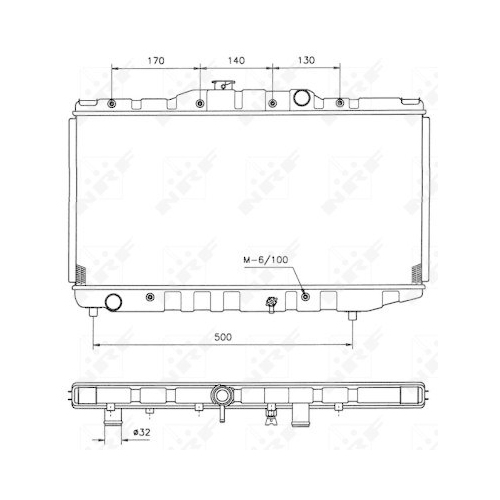 NRF Kühler, Motorkühlung 526711