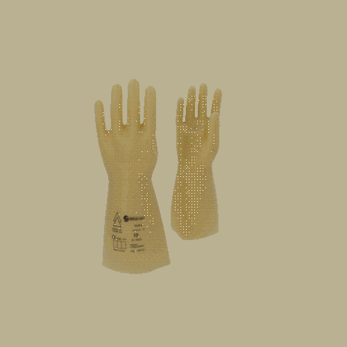 Elektriker-Schutzhandschuh mit Schutzisolierung Gr&ouml;&szlig;e 10 Klasse 0 wei&szlig; 117.0051