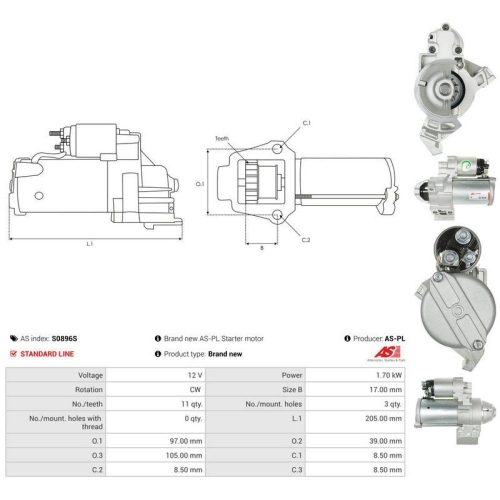 AS-PL Starter AS S0896S