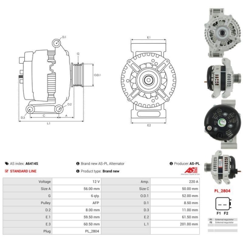 AS-PL Generator AS A6414S