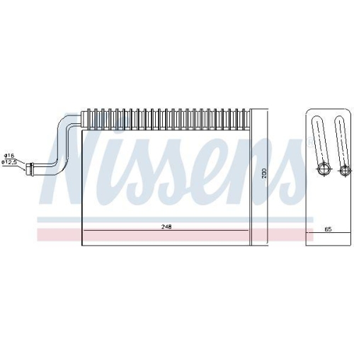 NISSENS Verdampfer, Klimaanlage 92150
