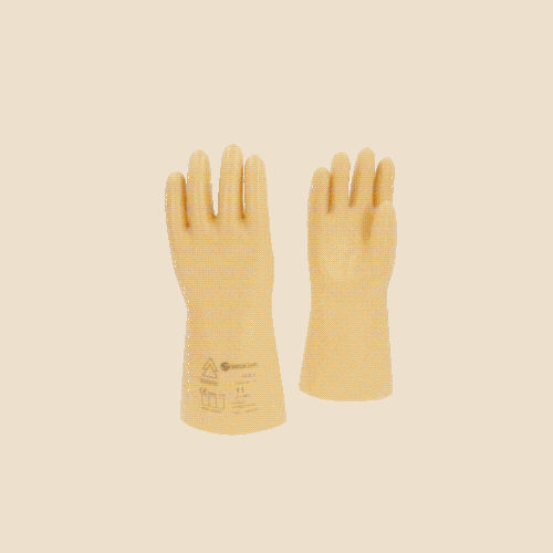 Elektriker-Schutzhandschuh mit Schutzisolierung Gr&ouml;&szlig;e 11 Klasse 2 wei&szlig; 117.0058