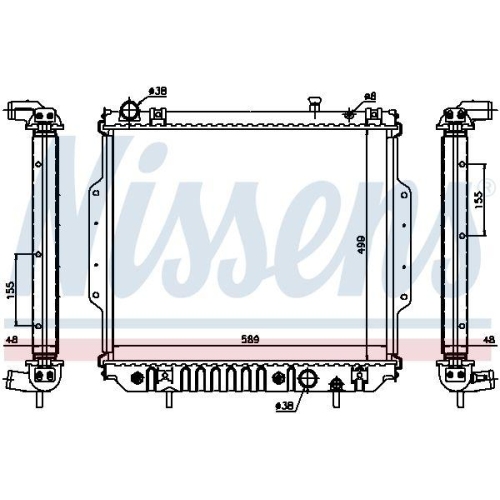 NISSENS K&uuml;hler, Motork&uuml;hlung 61020A