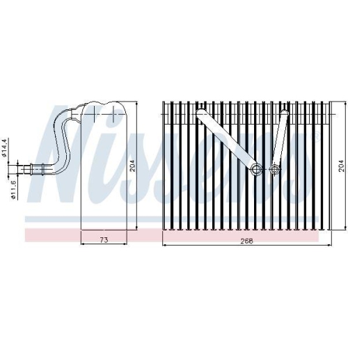 NISSENS Verdampfer, Klimaanlage 92183