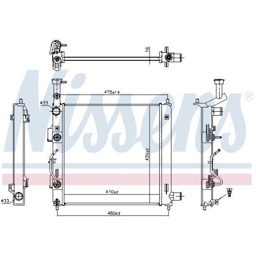 NISSENS K&uuml;hler, Motork&uuml;hlung ** FIRST FIT ** 606866