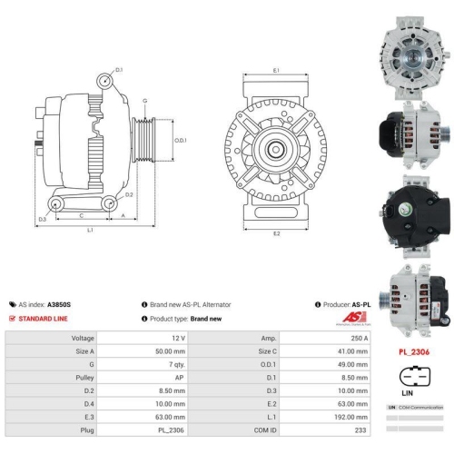 AS-PL Generator AS A3850S