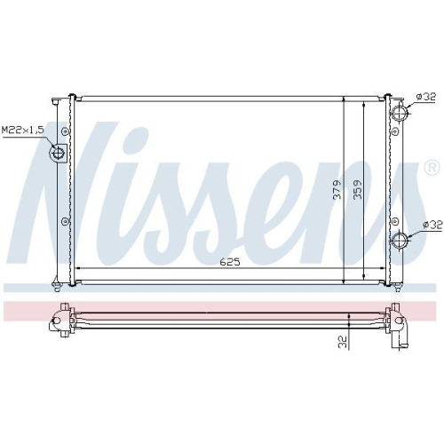 NISSENS K&uuml;hler, Motork&uuml;hlung 65243