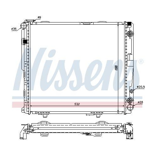 NISSENS K&uuml;hler, Motork&uuml;hlung 62699A