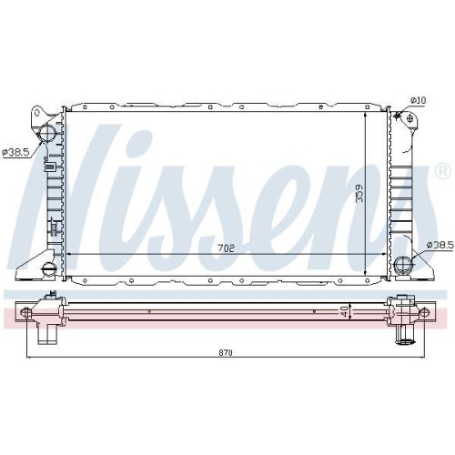 NISSENS K&uuml;hler, Motork&uuml;hlung 62057A