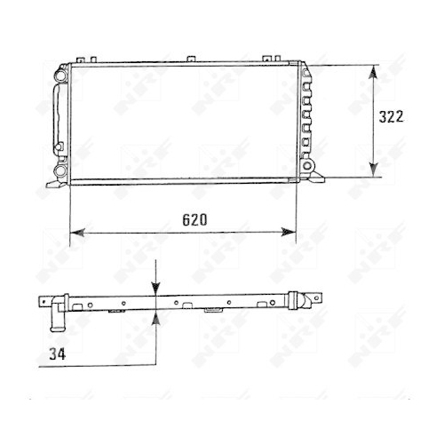 NRF Kühler, Motorkühlung 58928