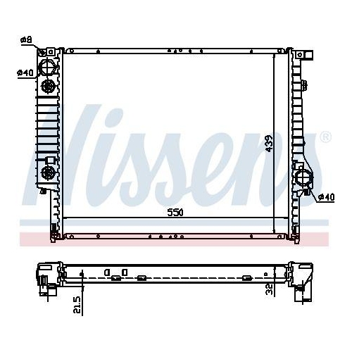 NISSENS K&uuml;hler, Motork&uuml;hlung 60618A