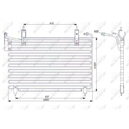 NRF Kondensator, Klimaanlage EASY FIT 35071