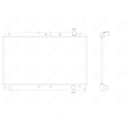 NRF Kühler, Motorkühlung 53466