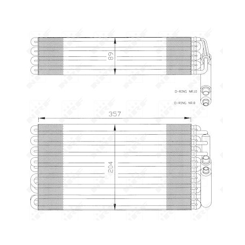 NRF Verdampfer, Klimaanlage 36032
