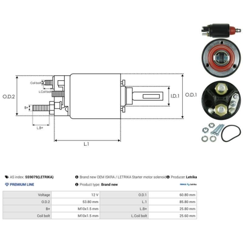 AS-PL Magnetschalter, Starter Letrika SS9079(LETRIKA)