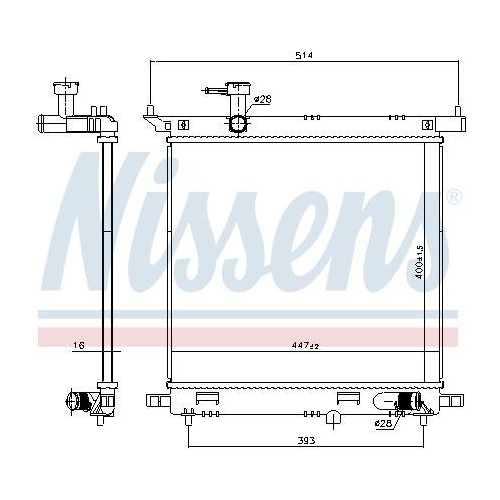 NISSENS K&uuml;hler, Motork&uuml;hlung 606138