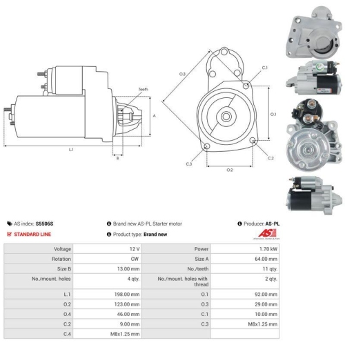 AS-PL Starter AS S5506S