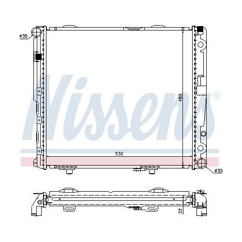 NISSENS K&uuml;hler, Motork&uuml;hlung 62693A