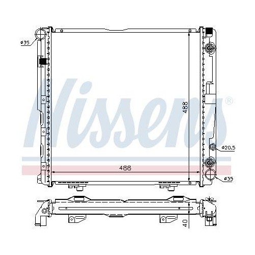 NISSENS Kühler, Motorkühlung 62763A