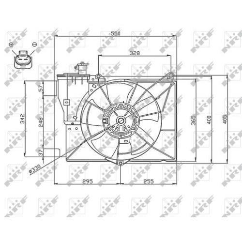 NRF L&uuml;fter, Motork&uuml;hlung 47746