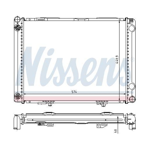NISSENS Kühler, Motorkühlung 62766A
