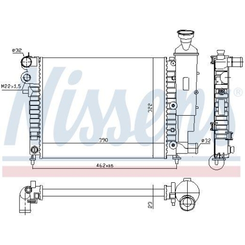 NISSENS K&uuml;hler, Motork&uuml;hlung ** FIRST FIT ** 63522