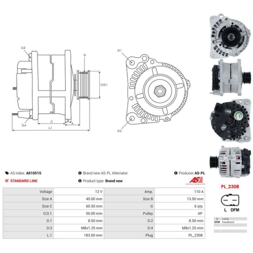 AS-PL Generator AS A01051S
