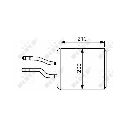 NRF W&auml;rmetauscher, Innenraumheizung 53244