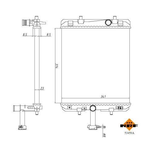 NRF Kühler, Motorkühlung Economy Class 53459A