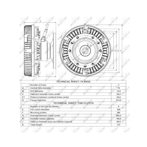 NRF Kupplung, Kühlerlüfter 49018