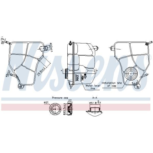 NISSENS Ausgleichsbeh&auml;lter, K&uuml;hlmittel ** FIRST FIT ** 996360