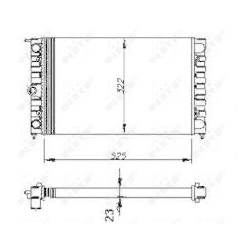 NRF Kühler, Motorkühlung 54694
