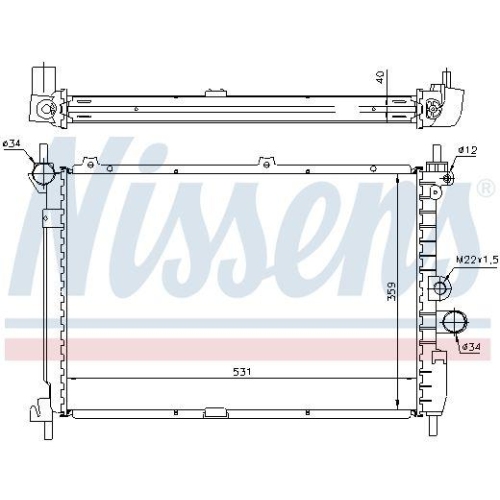 NISSENS K&uuml;hler, Motork&uuml;hlung 63278A