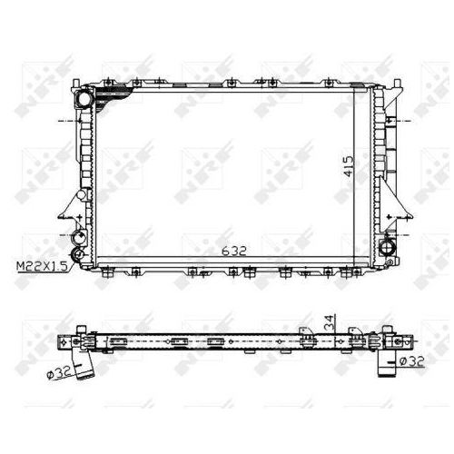 NRF Kühler, Motorkühlung Economy Class 51320A