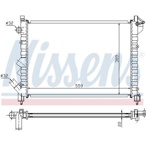 NISSENS K&uuml;hler, Motork&uuml;hlung 63832