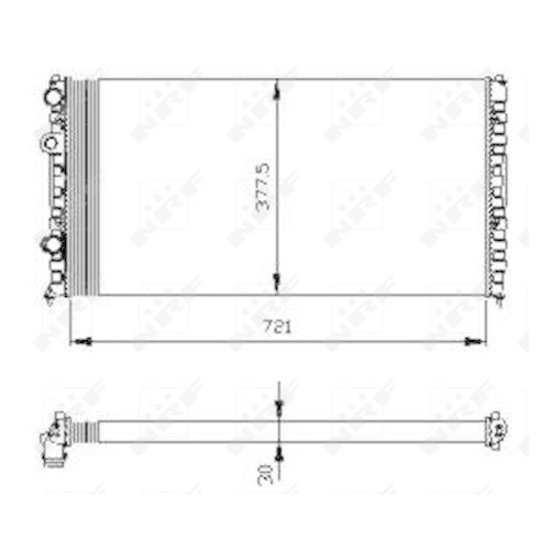 NRF Kühler, Motorkühlung 54696