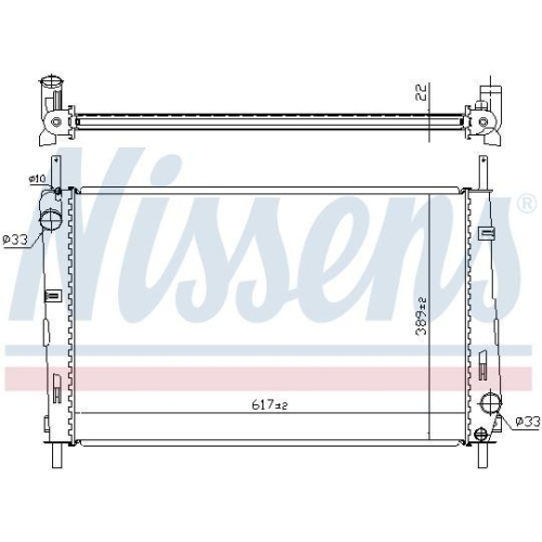 NISSENS K&uuml;hler, Motork&uuml;hlung 620411