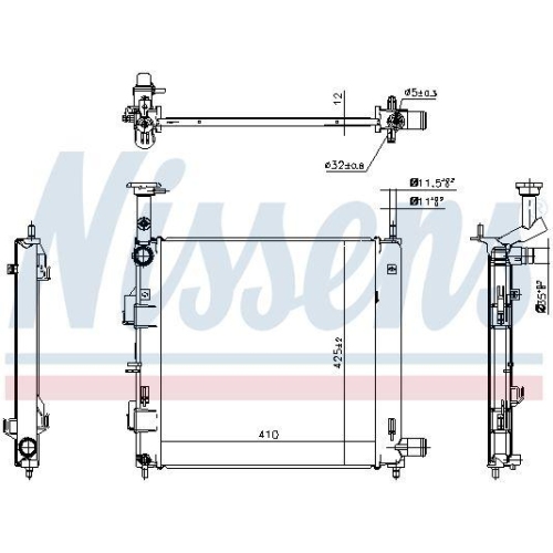 NISSENS K&uuml;hler, Motork&uuml;hlung ** FIRST FIT ** 607192