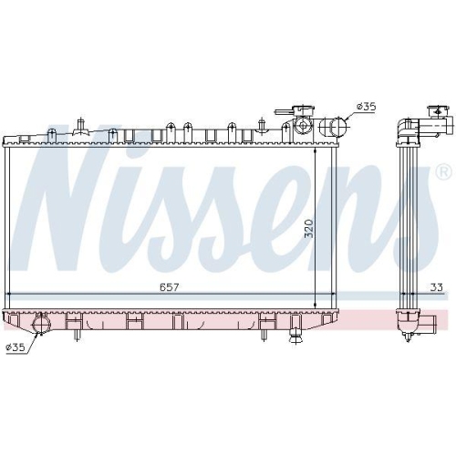 NISSENS K&uuml;hler, Motork&uuml;hlung 62985