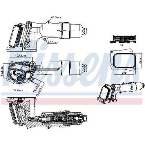 NISSENS &Ouml;lk&uuml;hler, Motor&ouml;l 91659
