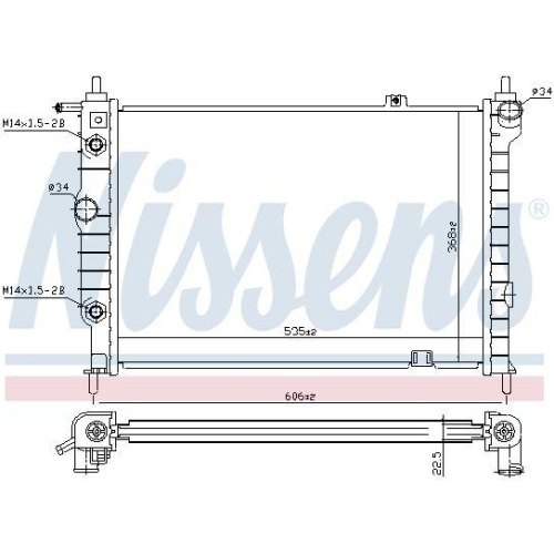 NISSENS K&uuml;hler, Motork&uuml;hlung 63061