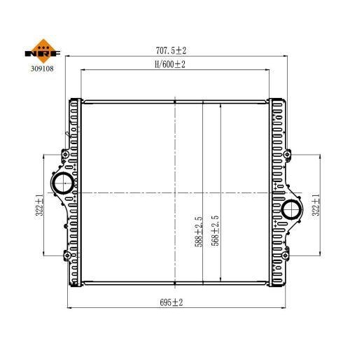 NRF Ladeluftkühler 309108