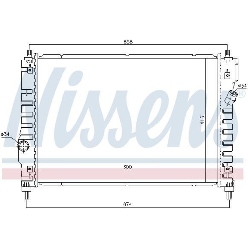 NISSENS K&uuml;hler, Motork&uuml;hlung 61628