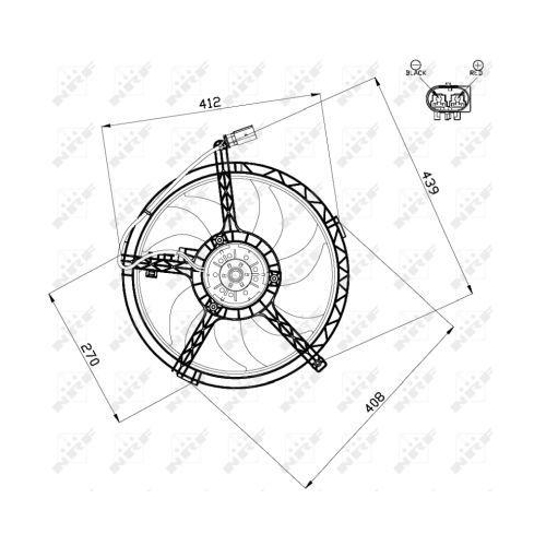 NRF L&uuml;fter, Motork&uuml;hlung 47509
