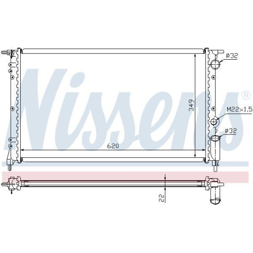 NISSENS K&uuml;hler, Motork&uuml;hlung 63918
