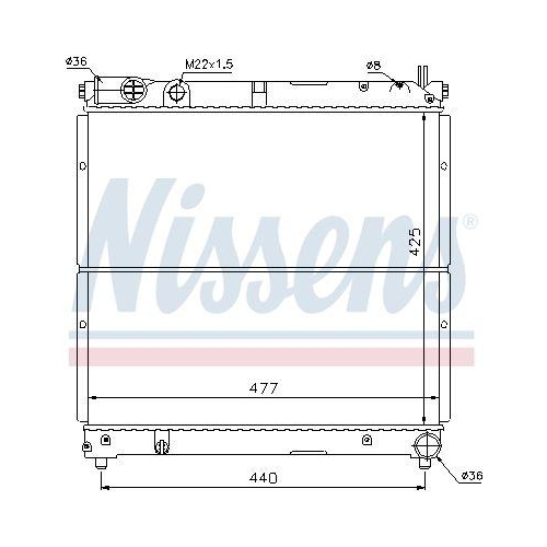 NISSENS K&uuml;hler, Motork&uuml;hlung 64164