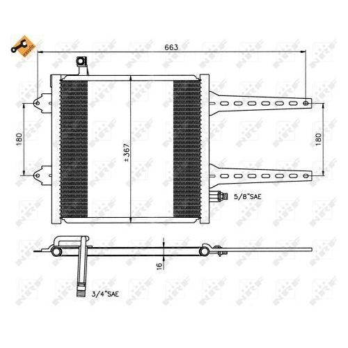 NRF Kondensator, Klimaanlage EASY FIT 35049