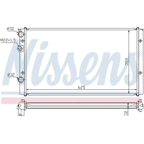 NISSENS Kühler, Motorkühlung 65248