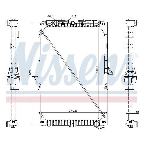 NISSENS K&uuml;hler, Motork&uuml;hlung 61447
