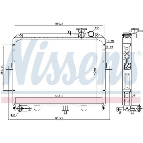 NISSENS K&uuml;hler, Motork&uuml;hlung 66646